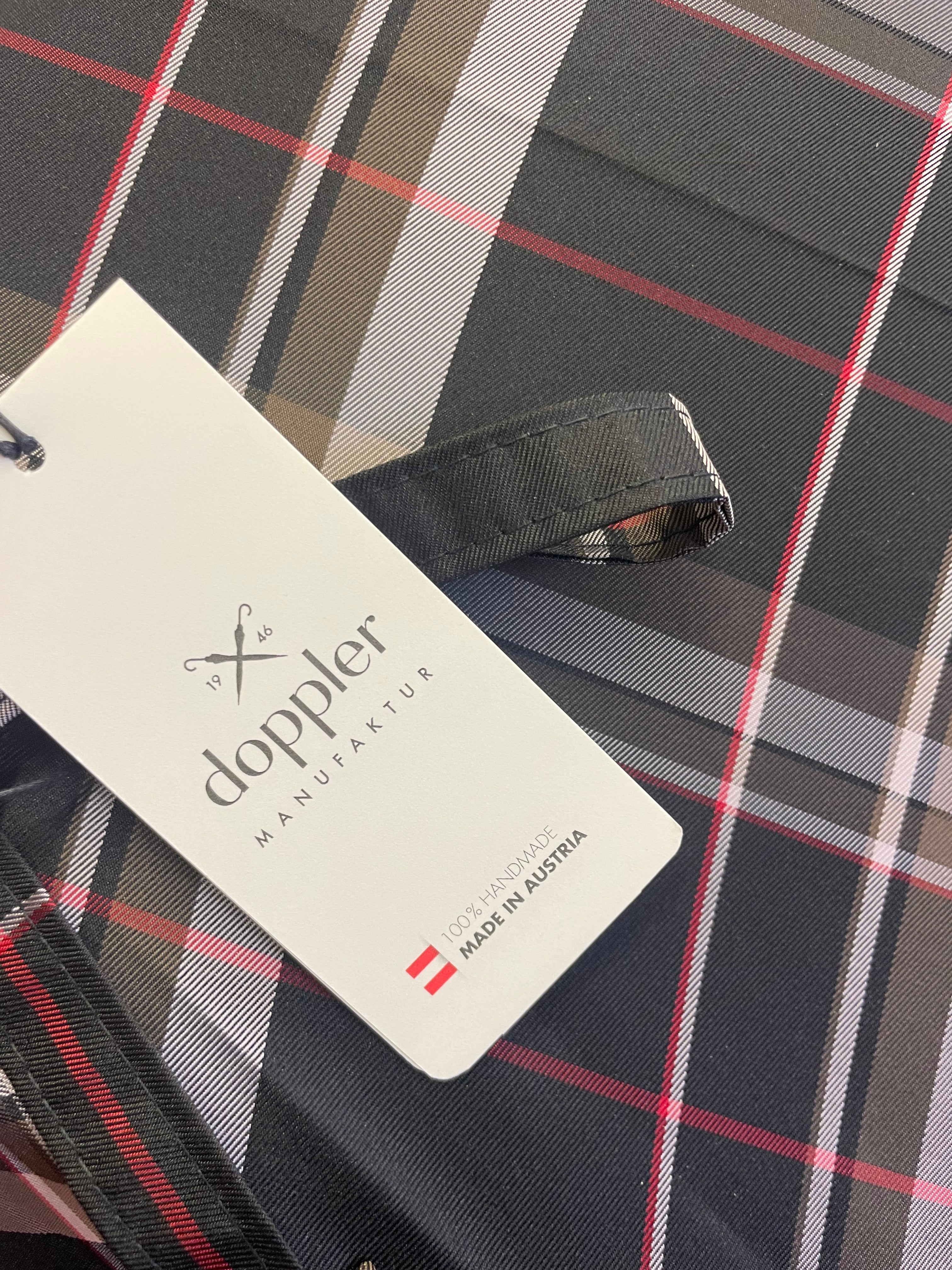 Doppler Damen Langschirm klassisches Karo