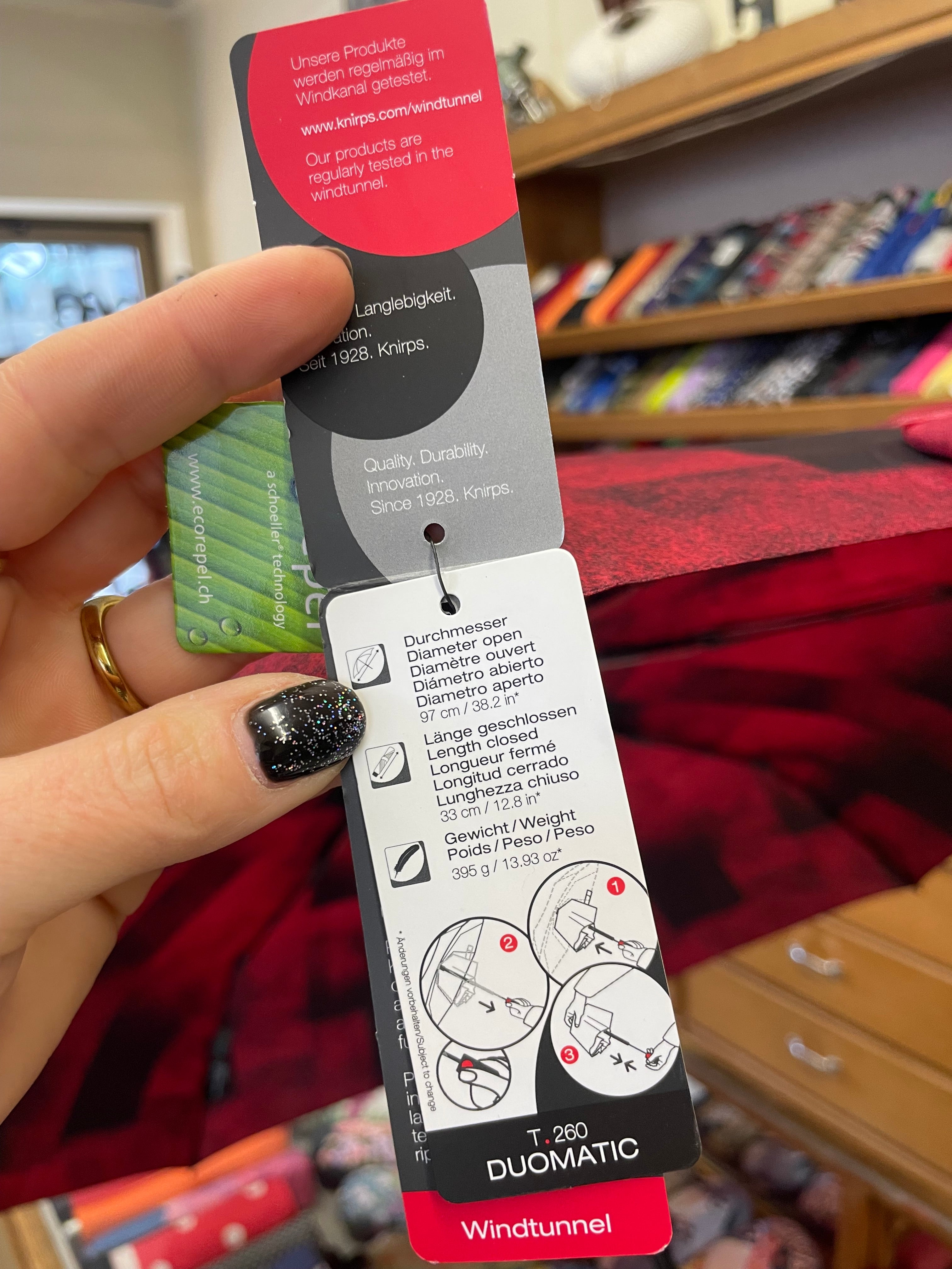 Damen Knirps T.260 Clear Fire