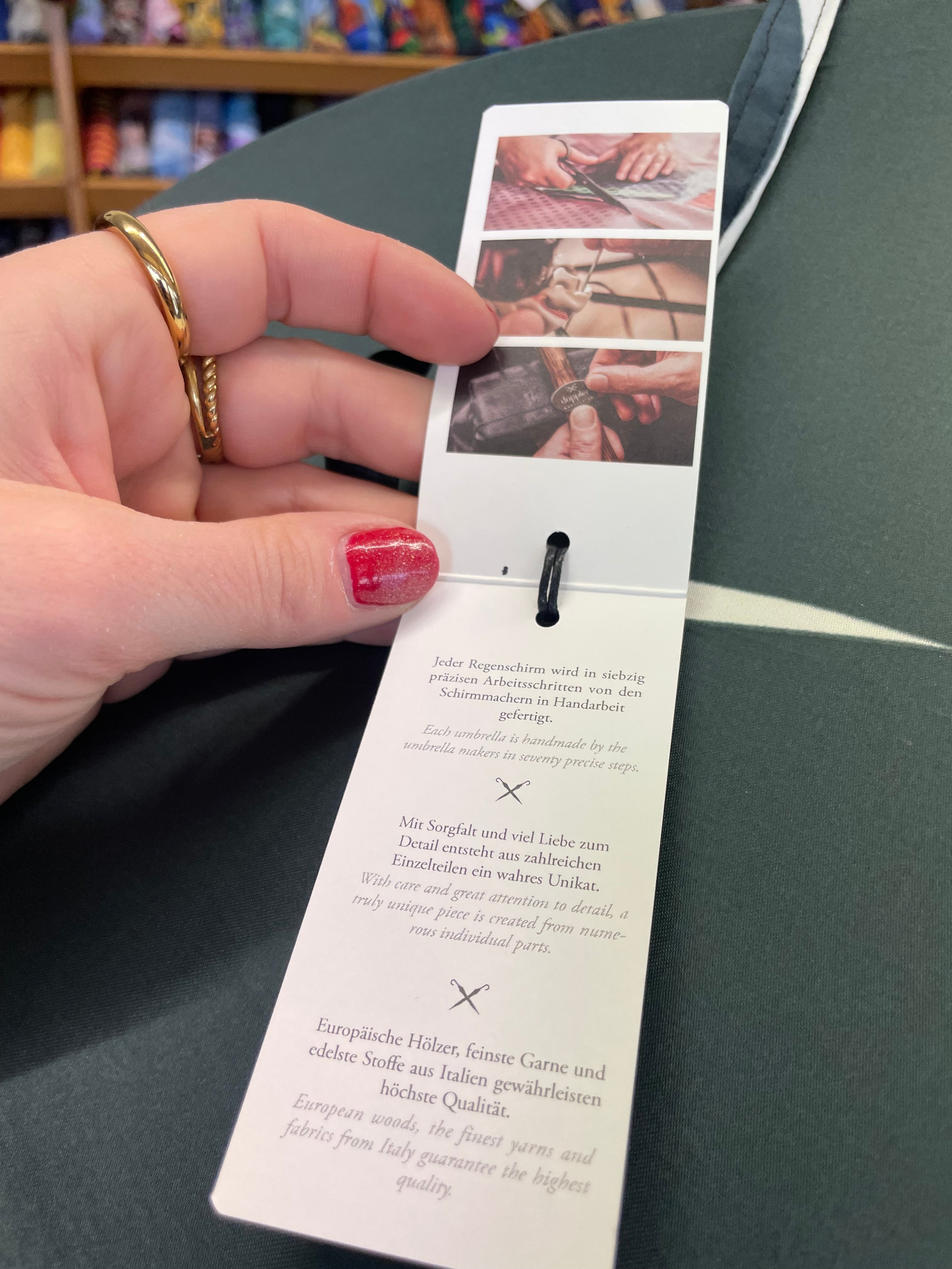 Damen Langschirm kunstvolle Blüte