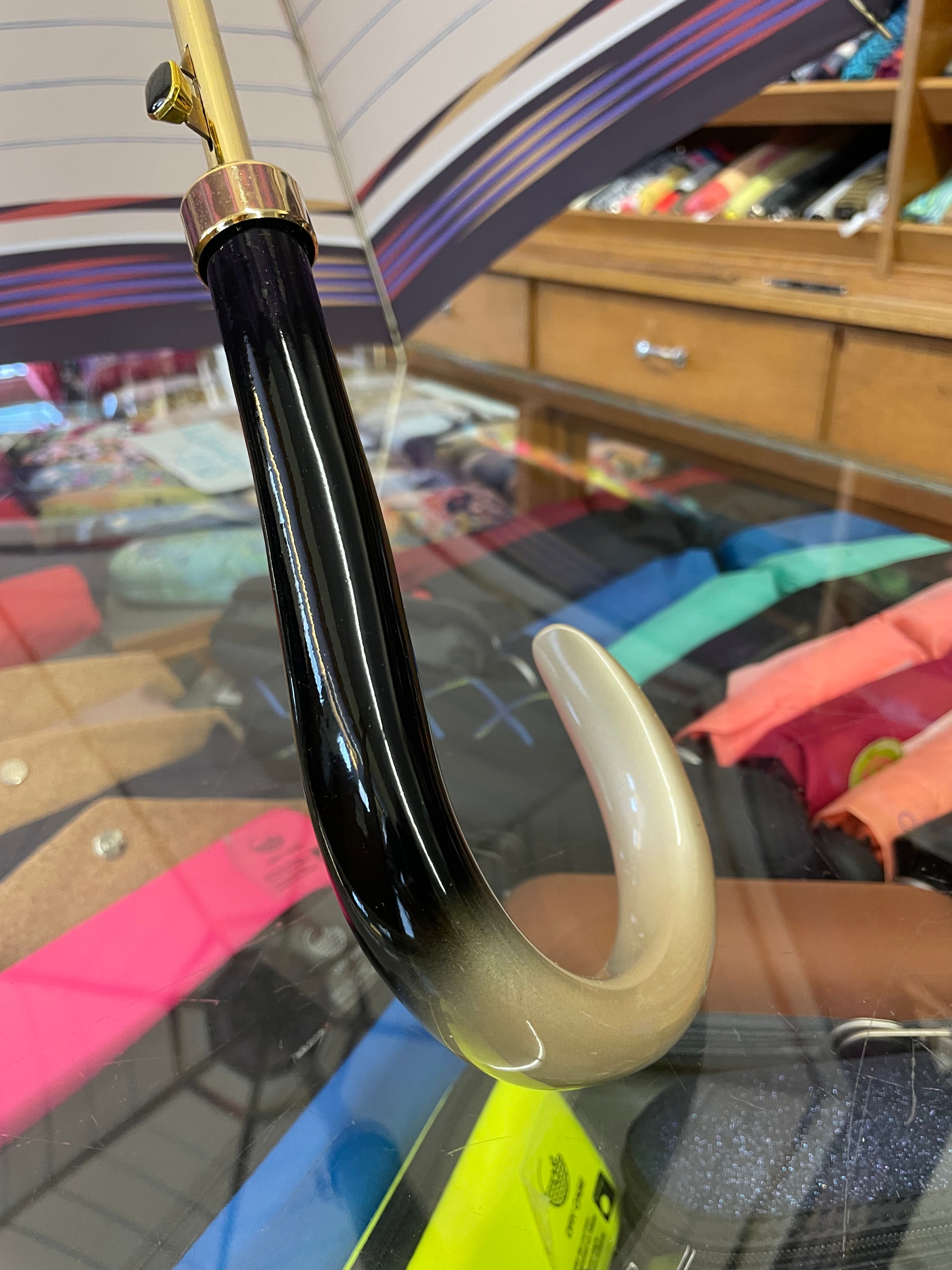 Handmade Damen Langschirm beige-braun