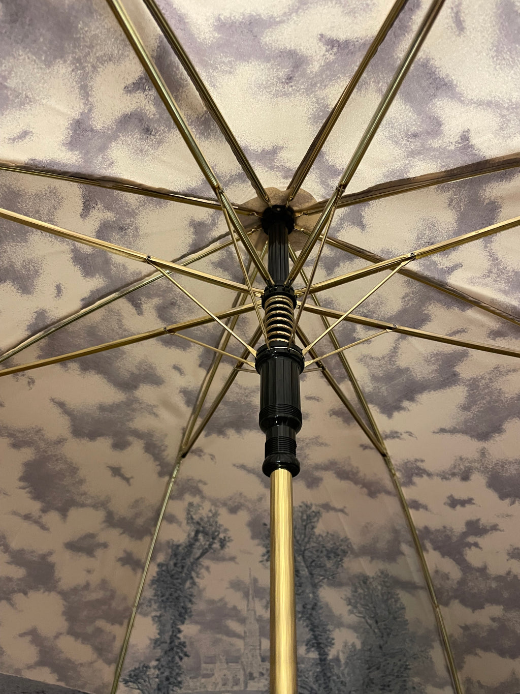 Handmade Damen Langschirm Landschaftsmotiv