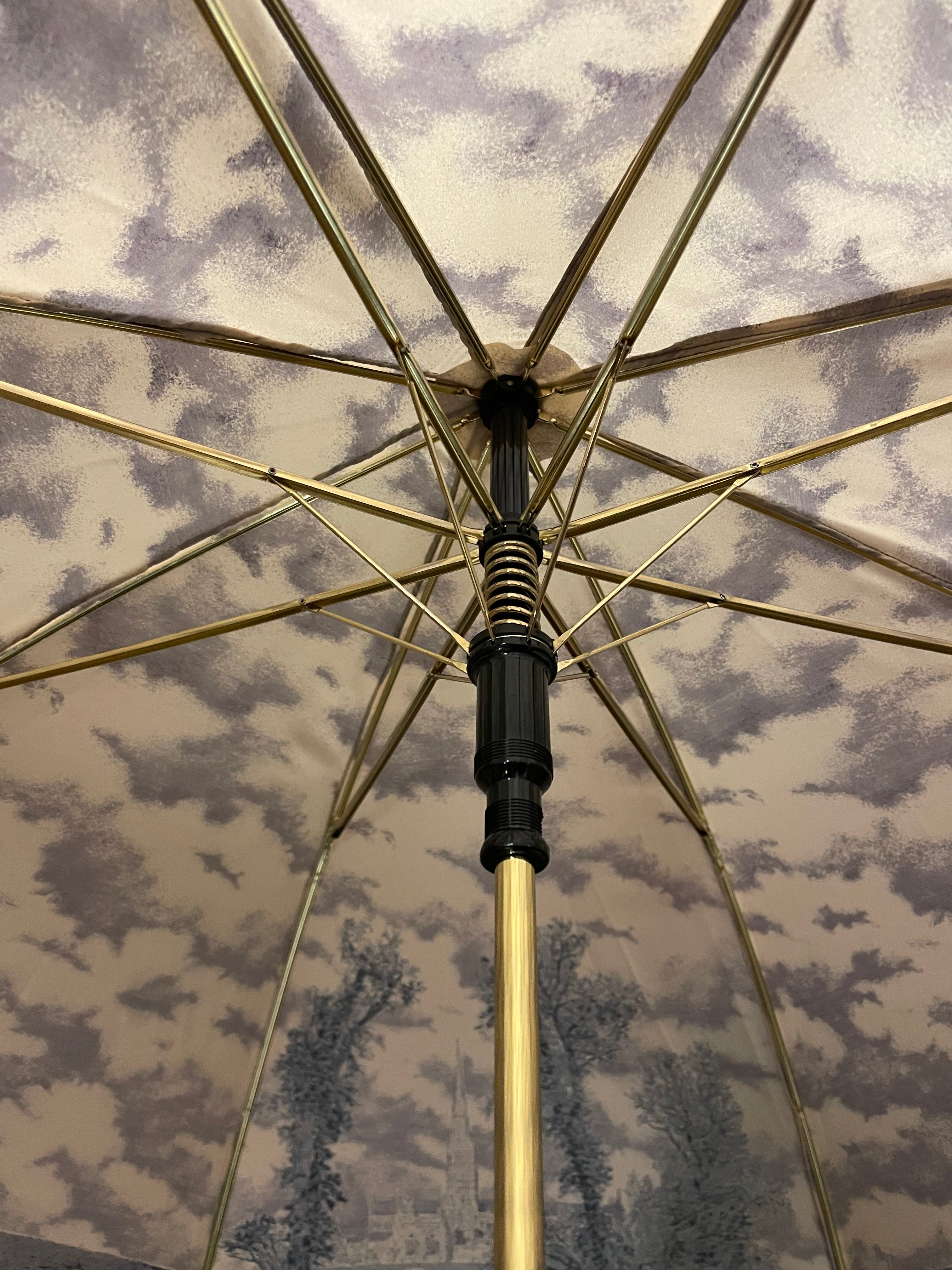 Handmade Damen Langschirm Landschaftsmotiv