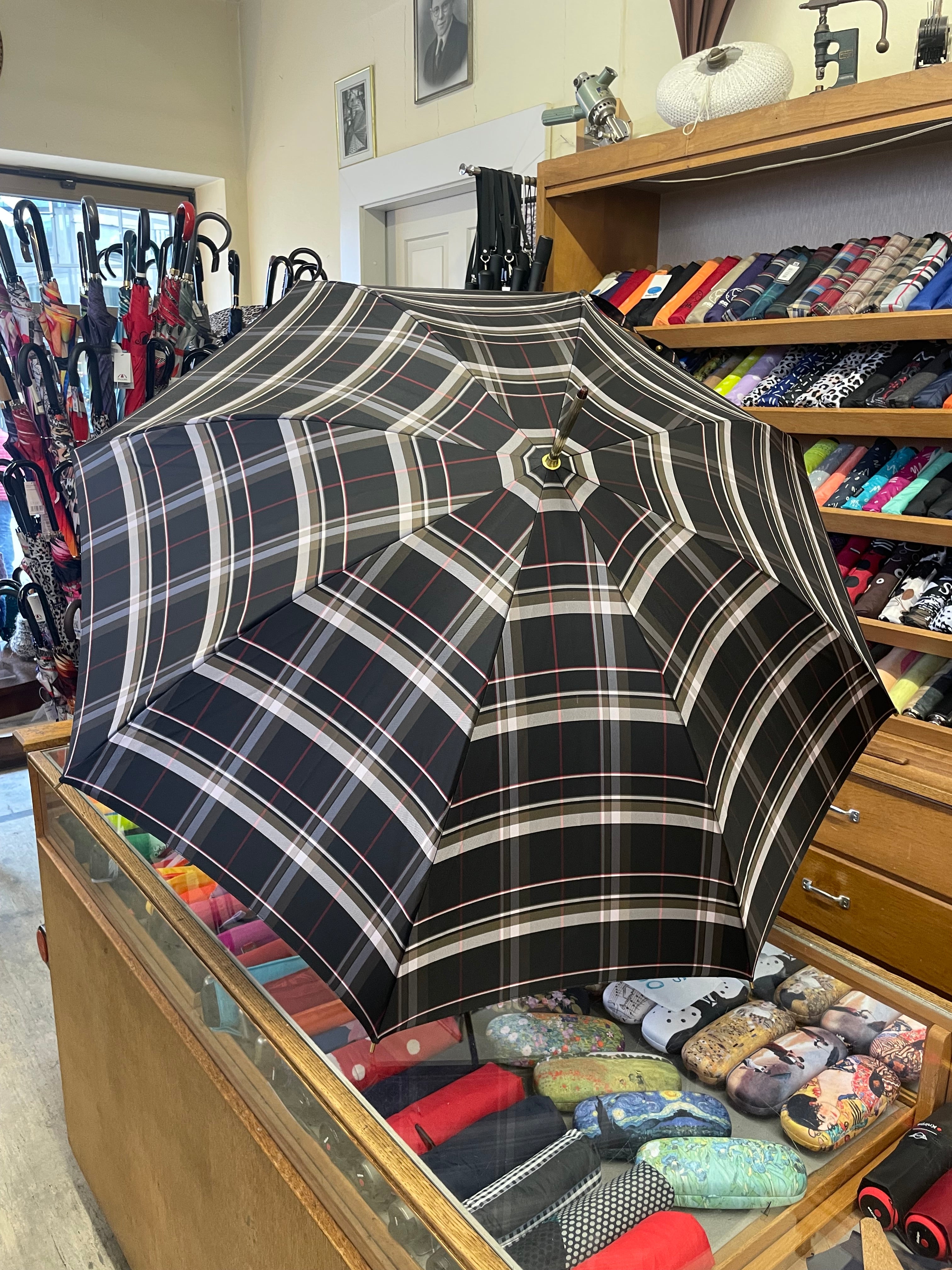 Doppler Damen Langschirm klassisches Karo